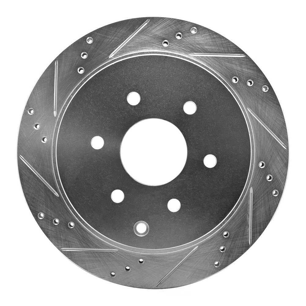Dynamic Friction Company 631-68017L DFC Brake Rotor - Drilled And Slotted - Silver
