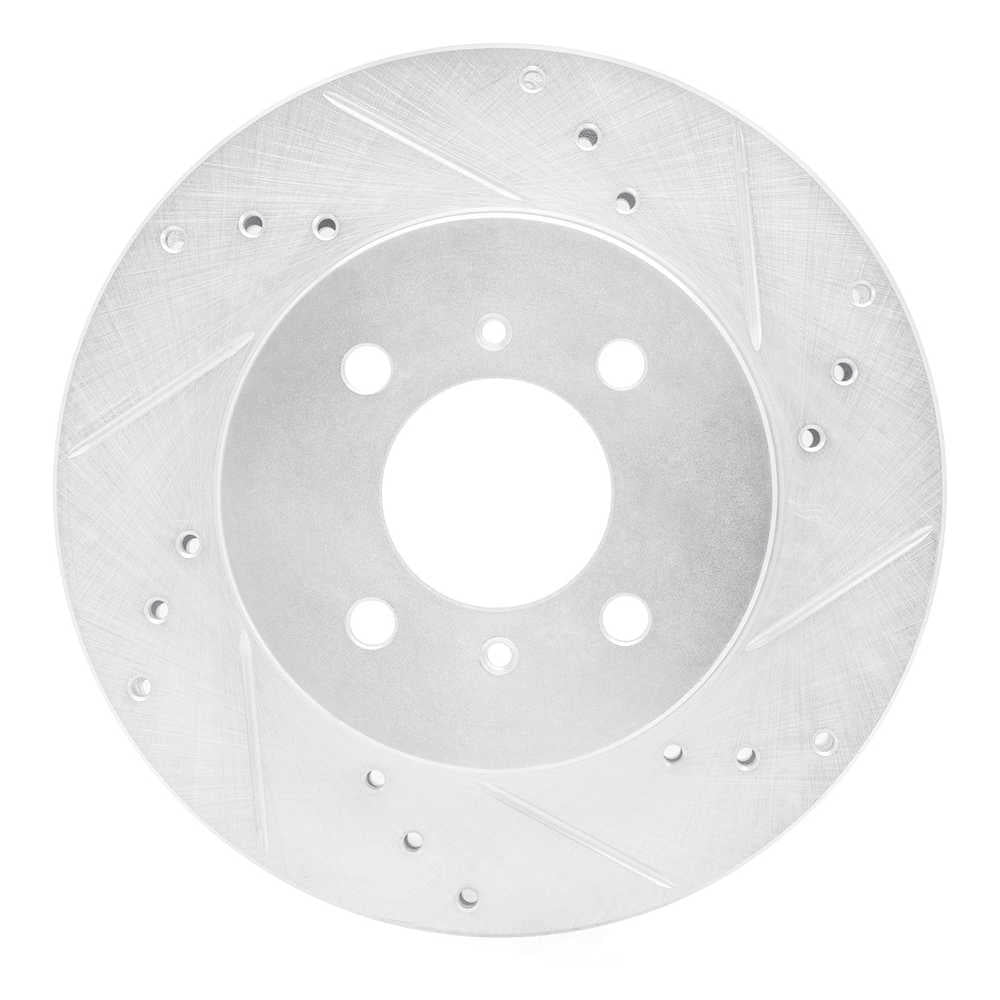 Dynamic Friction Company 631-72033R DFC Brake Rotor - Drilled And Slotted - Silver