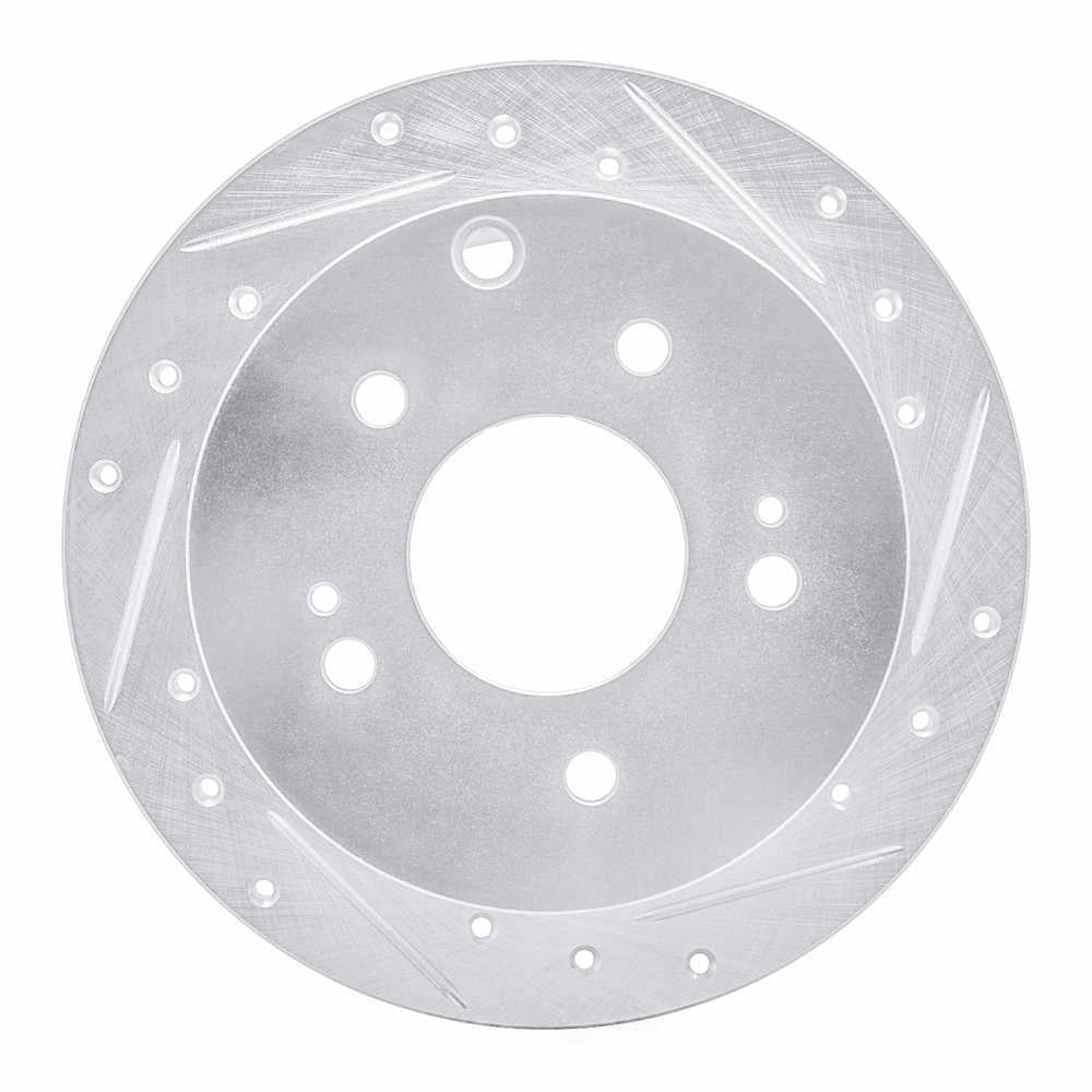 Dynamic Friction Company 631-72038R DFC Brake Rotor - Drilled And Slotted - Silver