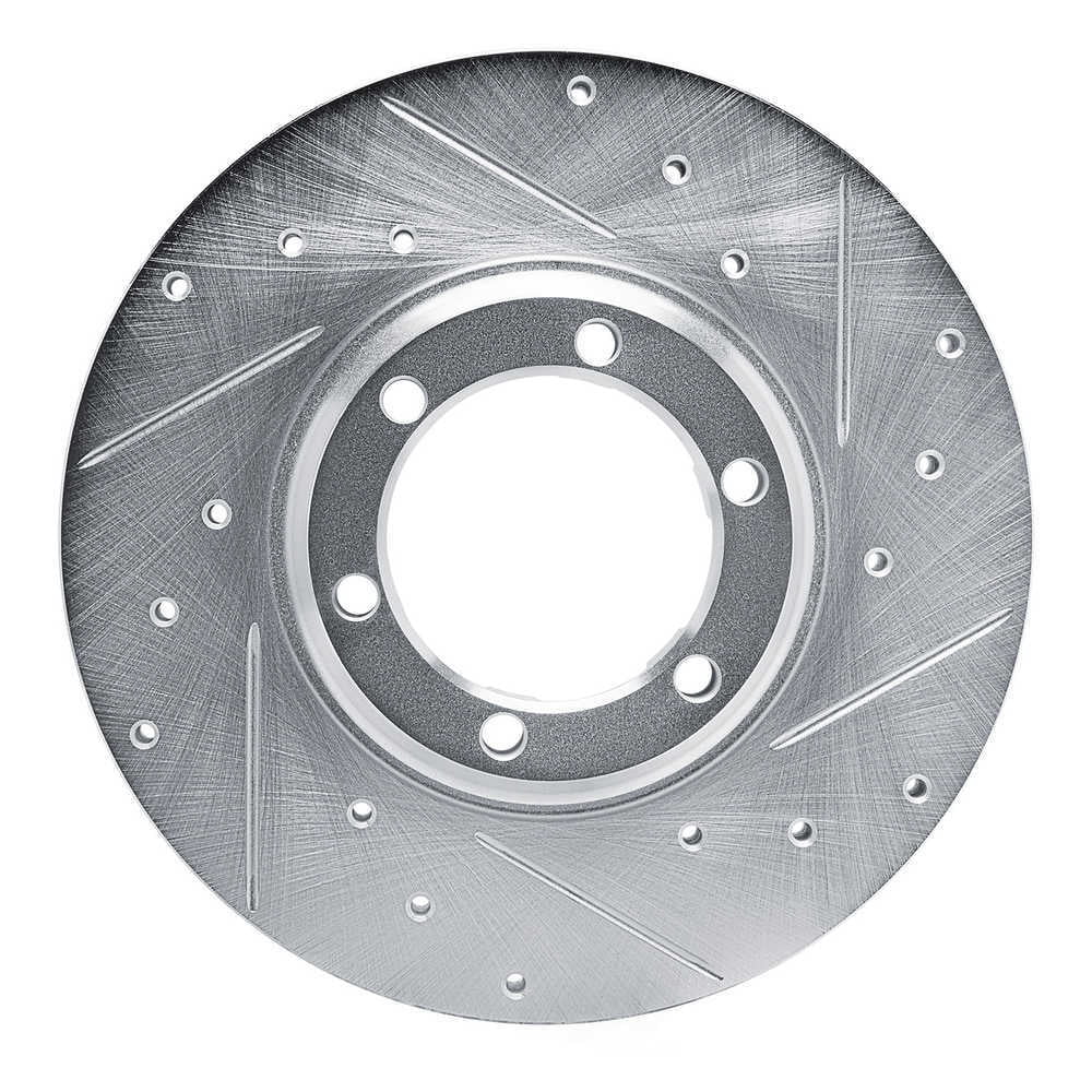 Dynamic Friction Company 631-72047R DFC Brake Rotor - Drilled And Slotted - Silver