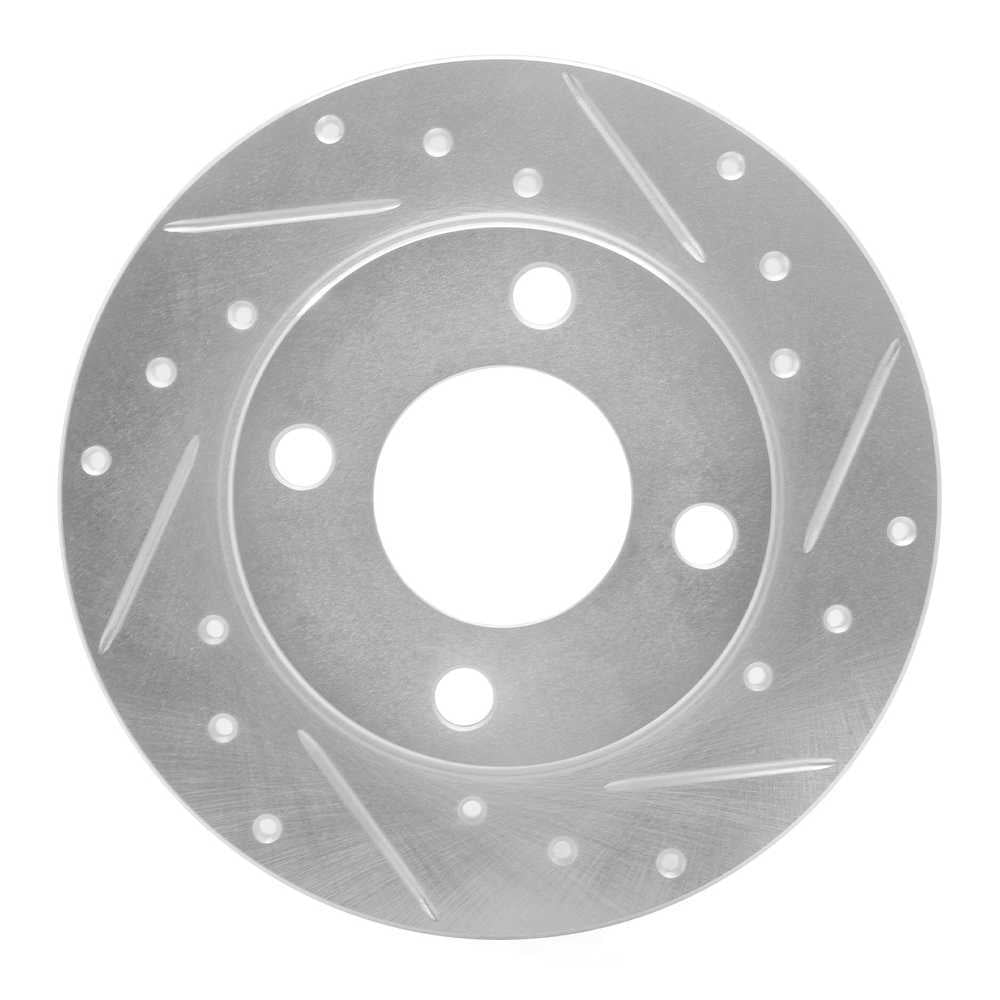Dynamic Friction Company 631-73006R DFC Brake Rotor - Drilled And Slotted - Silver