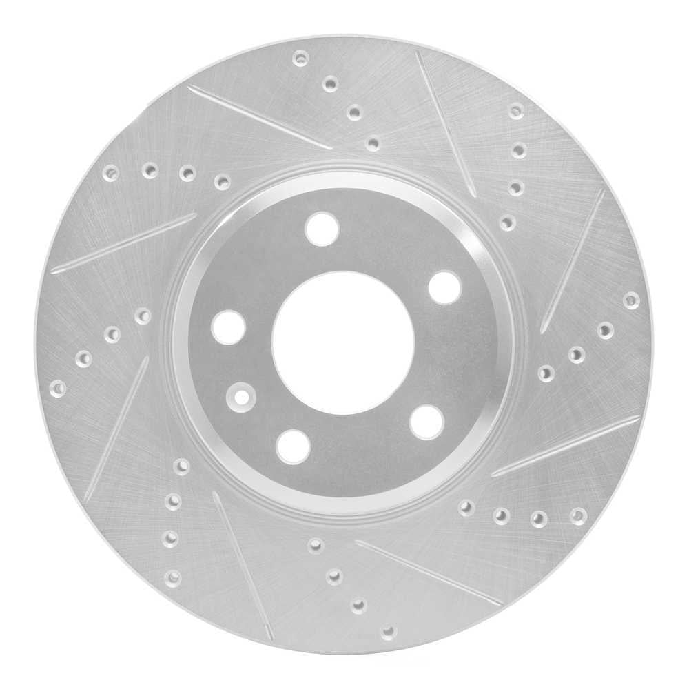 Dynamic Friction Company 631-73086R DFC Brake Rotor - Drilled And Slotted - Silver