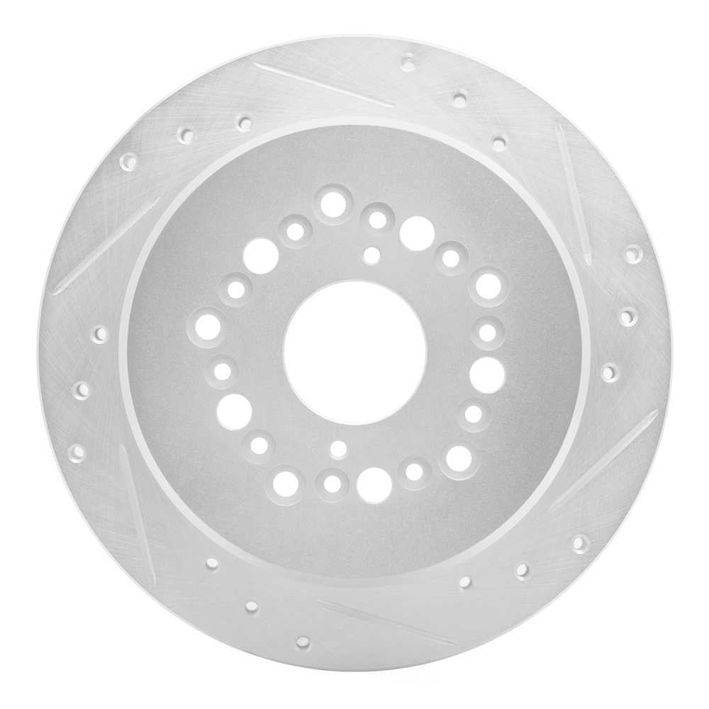 Dynamic Friction Company 631-75001R DFC Brake Rotor - Drilled And Slotted - Silver