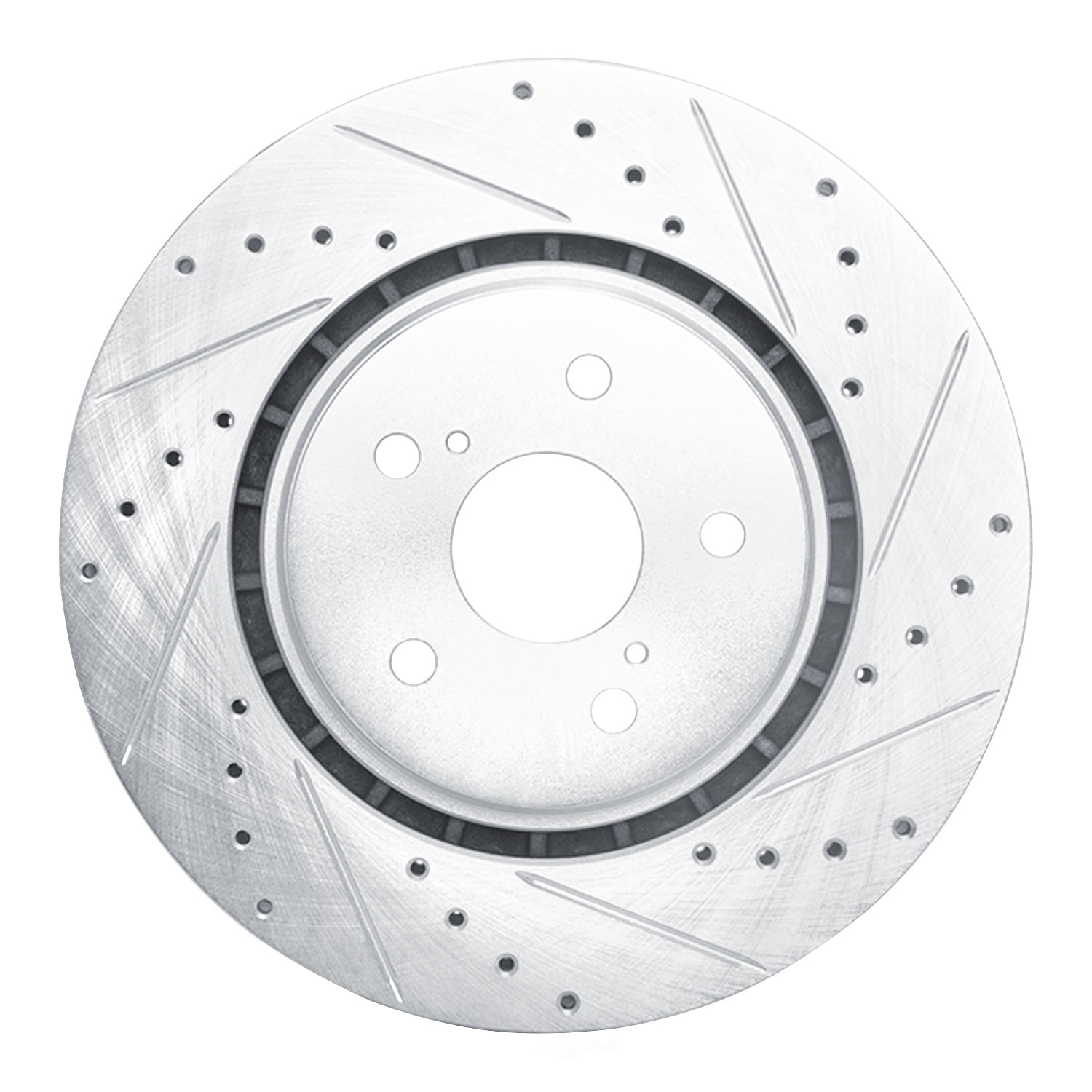 Dynamic Friction Company 631-75043R DFC Brake Rotor - Drilled And Slotted - Silver