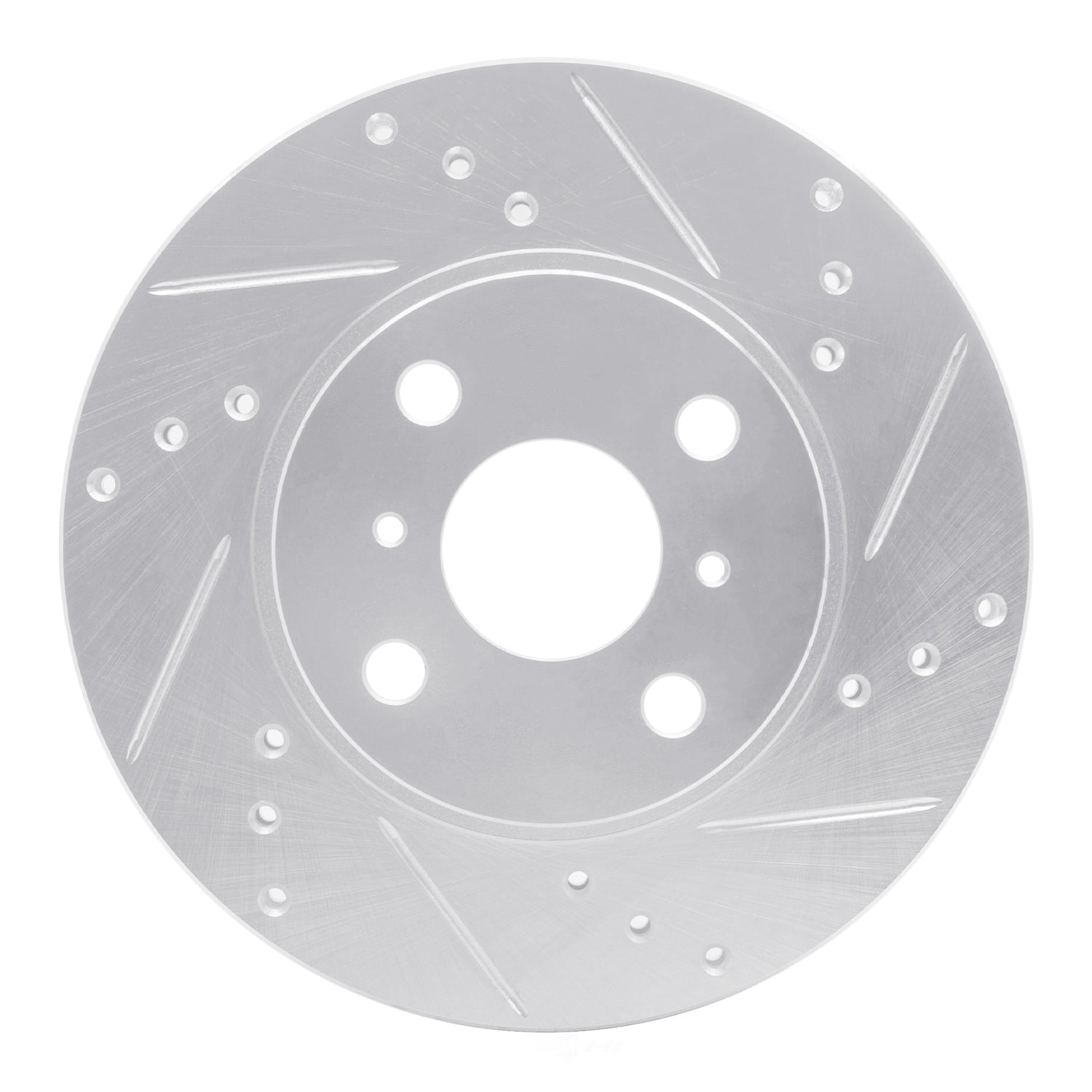 Dynamic Friction Company 631-76072R DFC Brake Rotor - Drilled And Slotted - Silver