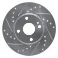 thumbnail image 1 of Brake Rotor - Drilled and Slotted - Silver 631-80030L, 1 of 1