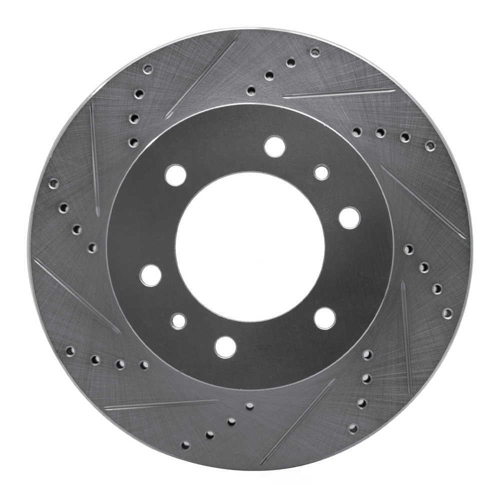 Dynamic Friction Company 631-93000L DFC Brake Rotor - Drilled And Slotted - Silver