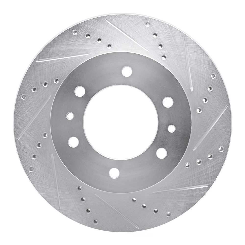 Dynamic Friction Company 631-93000R DFC Brake Rotor - Drilled And Slotted - Silver