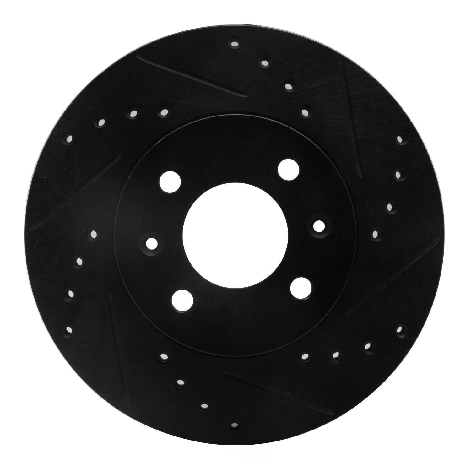 Dynamic Friction Company 633-03001R DFC Brake Rotor - Drilled And Slotted - Black