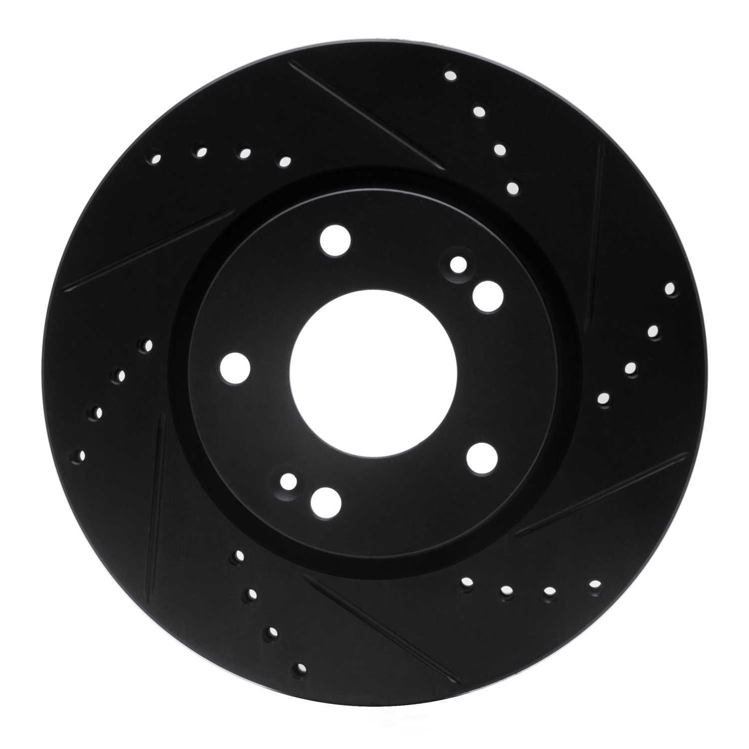 Dynamic Friction Company 633-03016R DFC Brake Rotor - Drilled And Slotted - Black