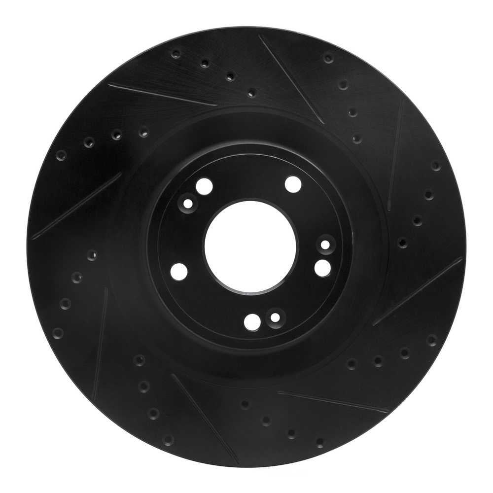 Dynamic Friction Company 633-03036R DFC Brake Rotor - Drilled And Slotted - Black