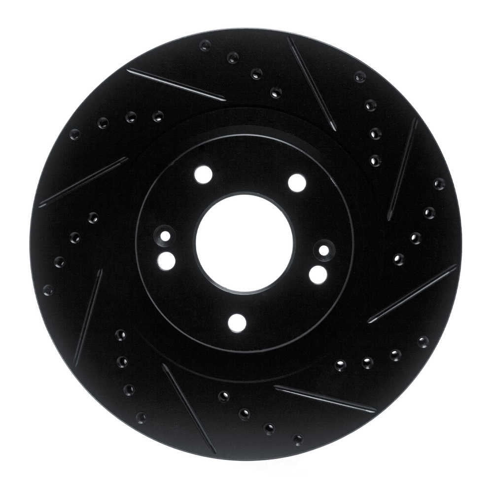 Dynamic Friction Company 633-03053R DFC Brake Rotor - Drilled And Slotted - Black