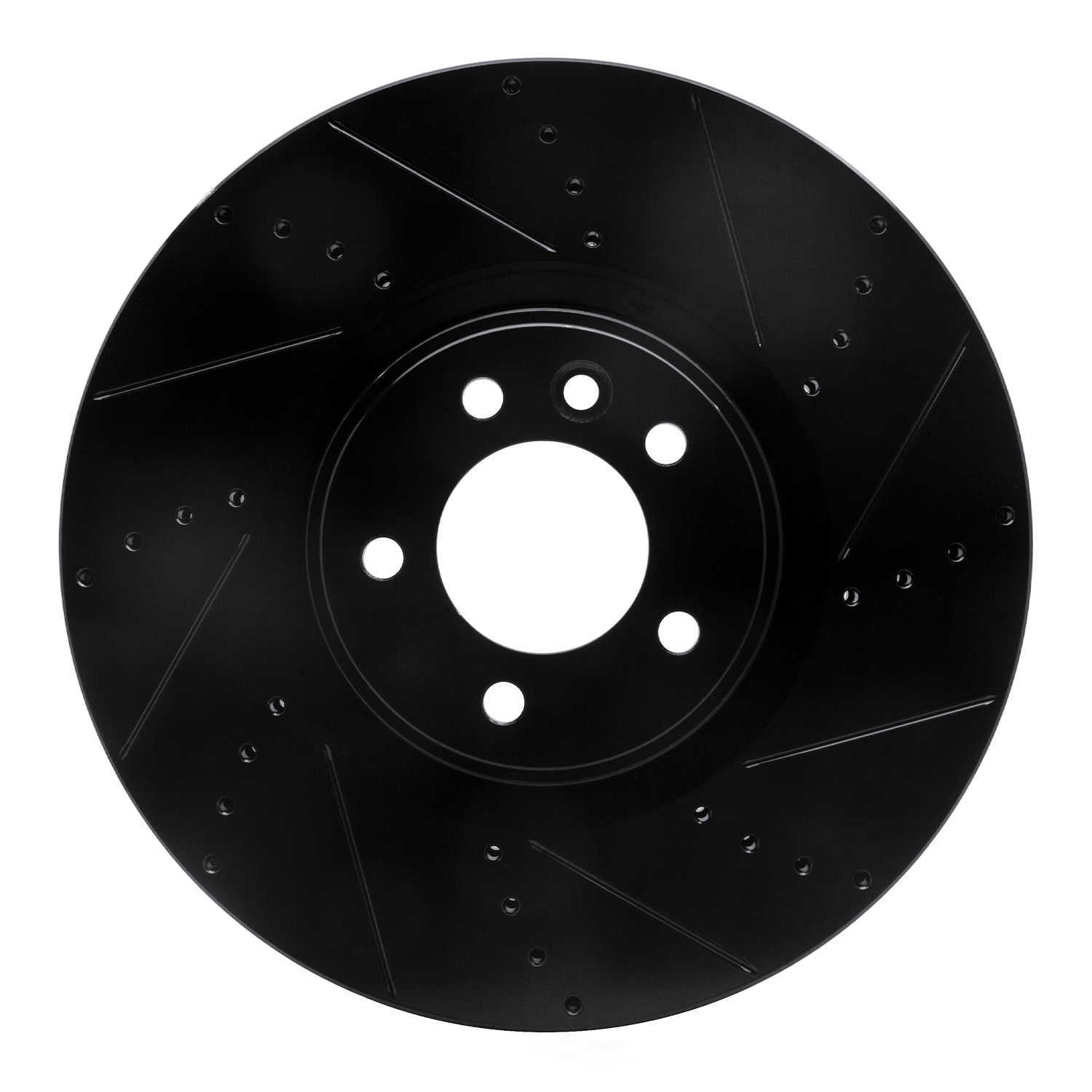 Dynamic Friction Company 633-11021R DFC Brake Rotor - Drilled And Slotted - Black