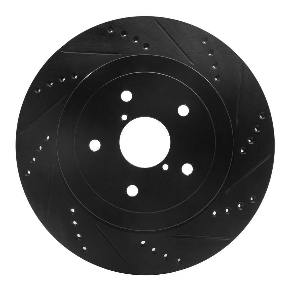 Dynamic Friction Company 633-13017R DFC Brake Rotor - Drilled And Slotted - Black