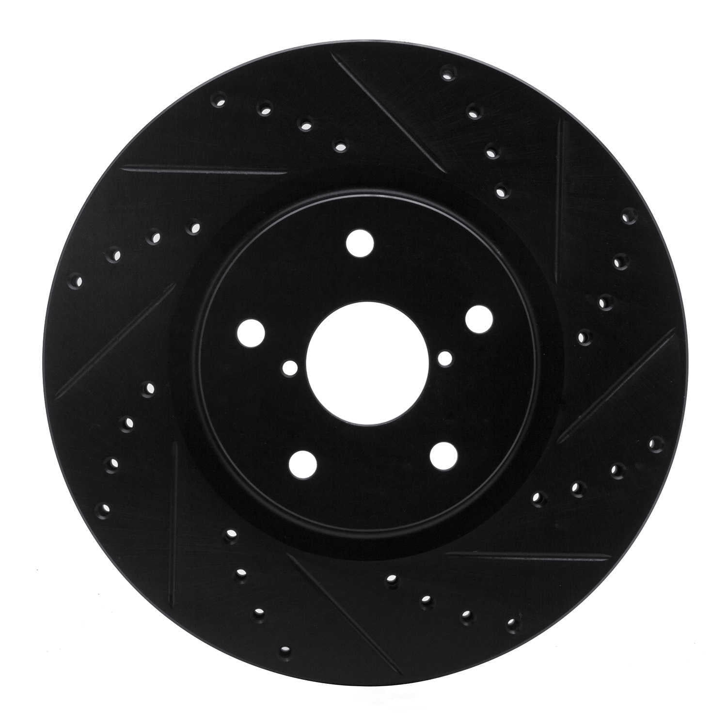 Dynamic Friction Company 633-13035R DFC Brake Rotor - Drilled And Slotted - Black