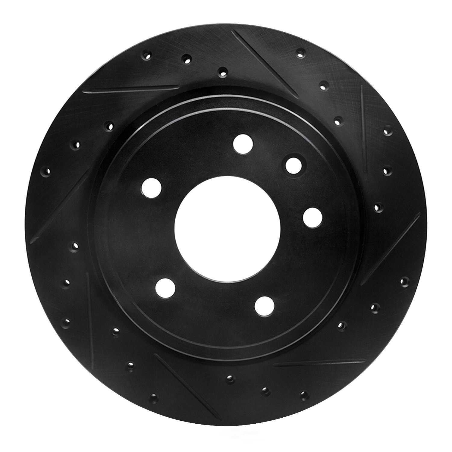 Dynamic Friction Company 633-20009R DFC Brake Rotor - Drilled And Slotted - Black