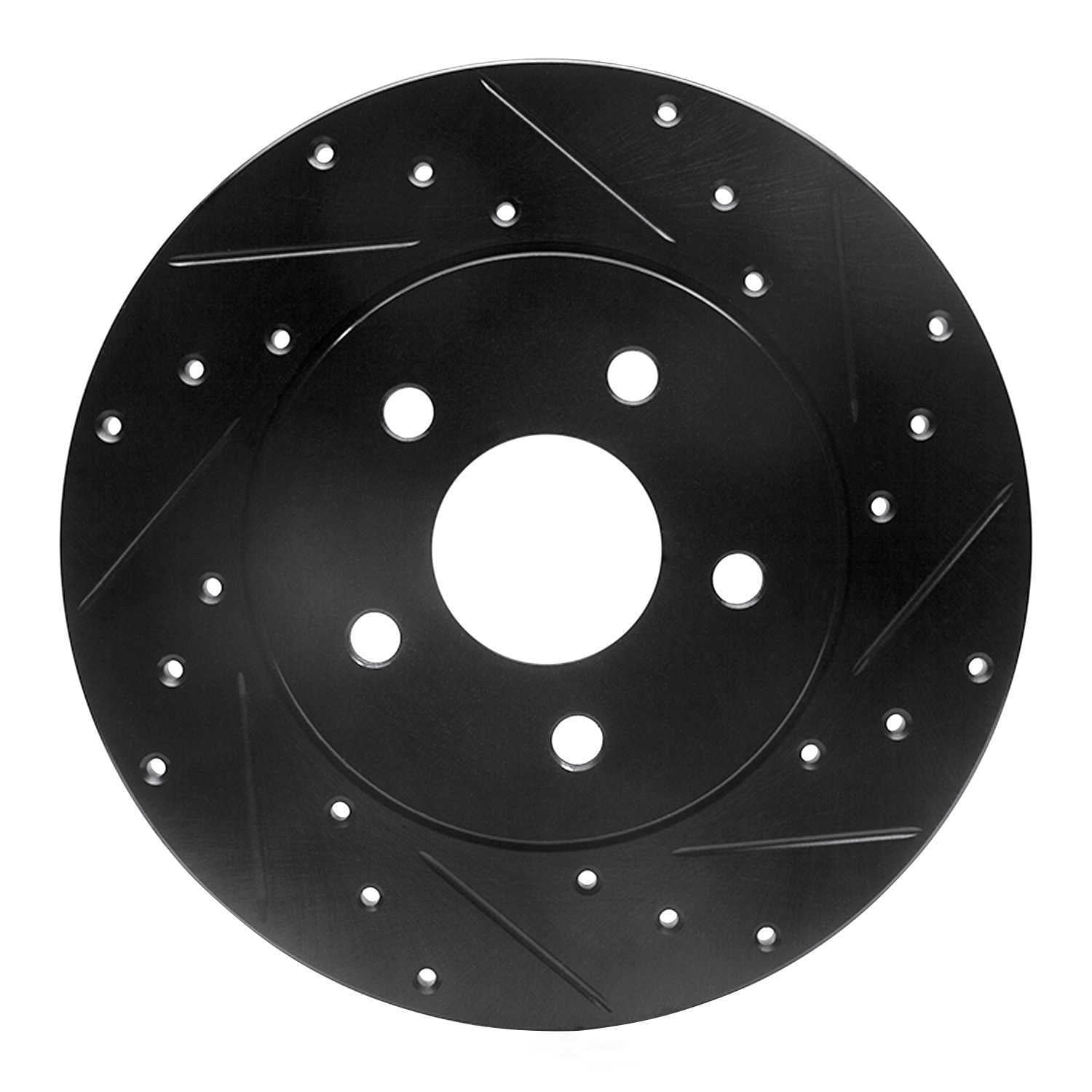 Dynamic Friction Company 633-20013R DFC Brake Rotor - Drilled And Slotted - Black