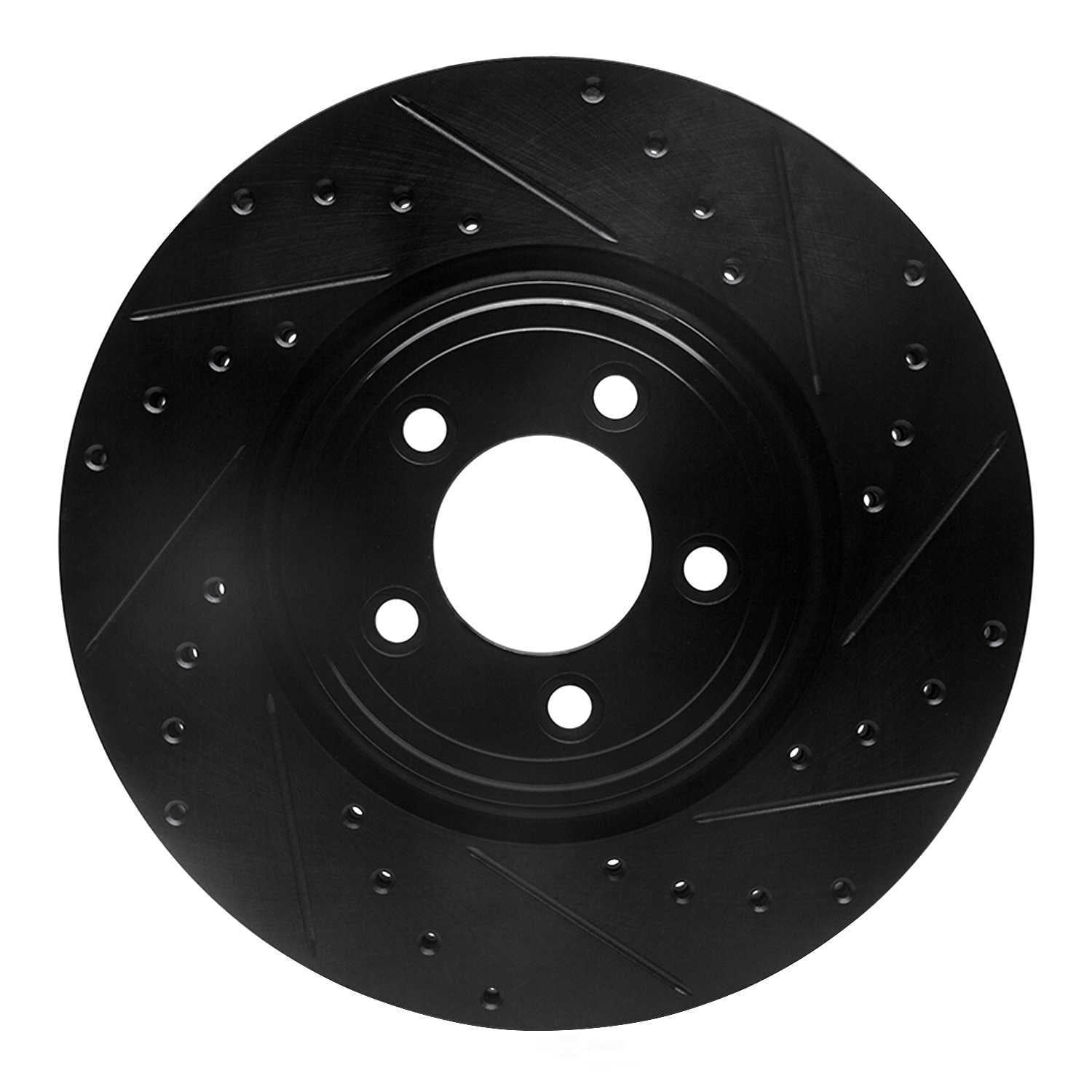 Dynamic Friction Company 633-20019R DFC Brake Rotor - Drilled And Slotted - Black