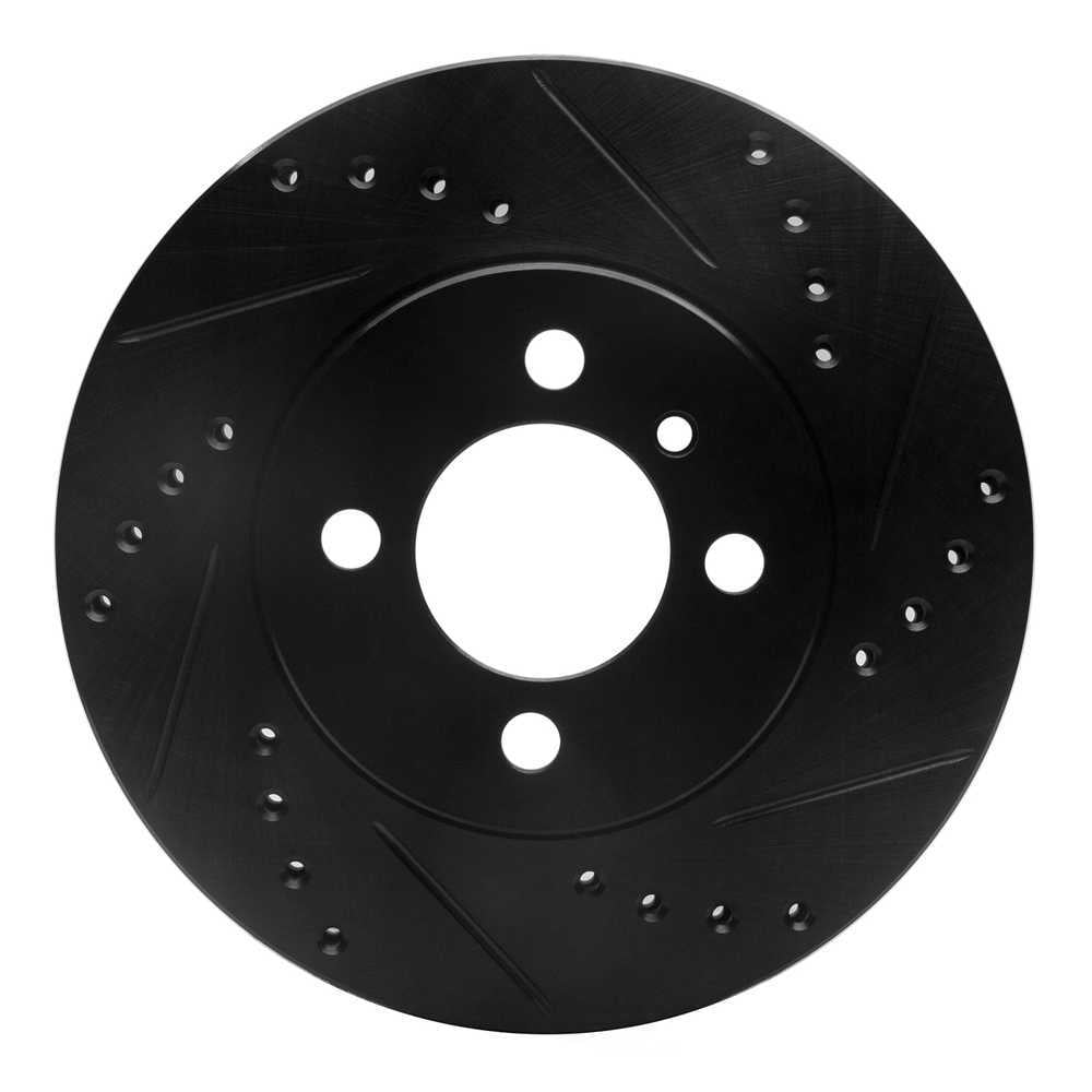 Dynamic Friction Company 633-31017R DFC Brake Rotor - Drilled And Slotted - Black