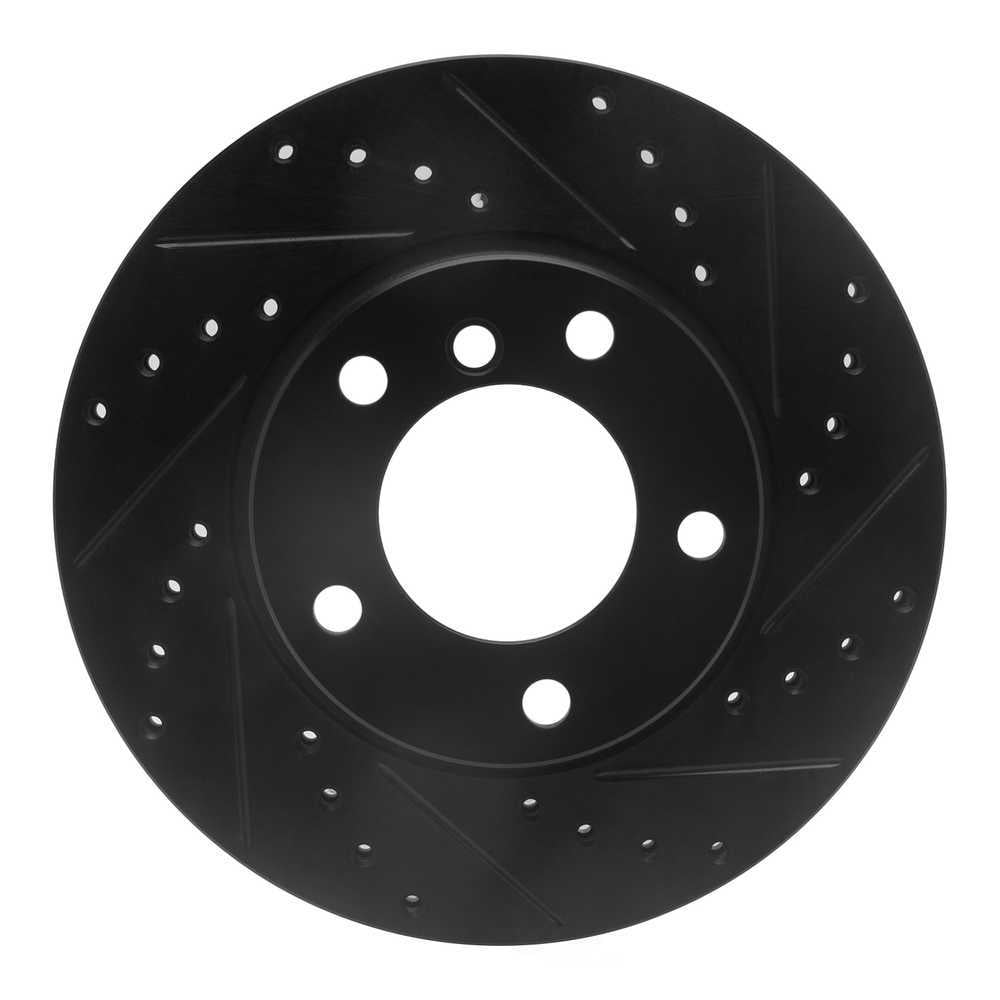 Dynamic Friction Company 633-31027R DFC Brake Rotor - Drilled And Slotted - Black