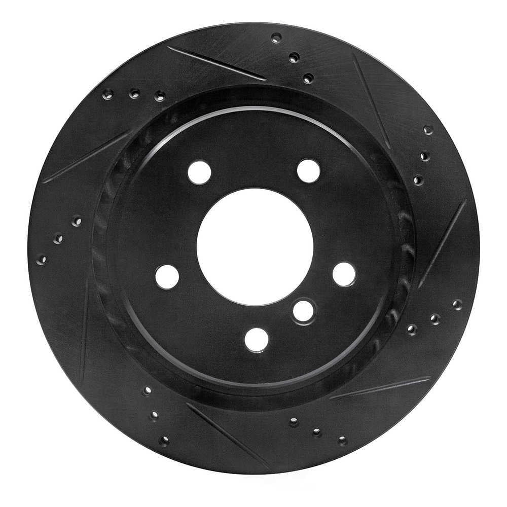 Dynamic Friction Company 633-31034D DFC Brake Rotor - Drilled And Slotted - Black