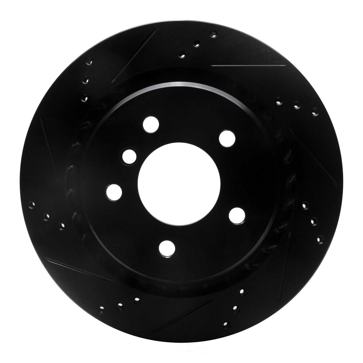 Dynamic Friction Company 633-31035D DFC Brake Rotor - Drilled And Slotted - Black