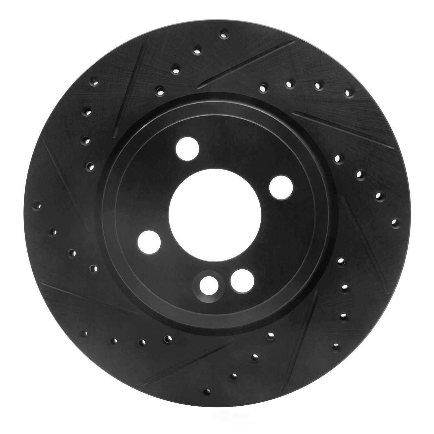 Dynamic Friction Company 633-32005L DFC Brake Rotor - Drilled And Slotted - Black