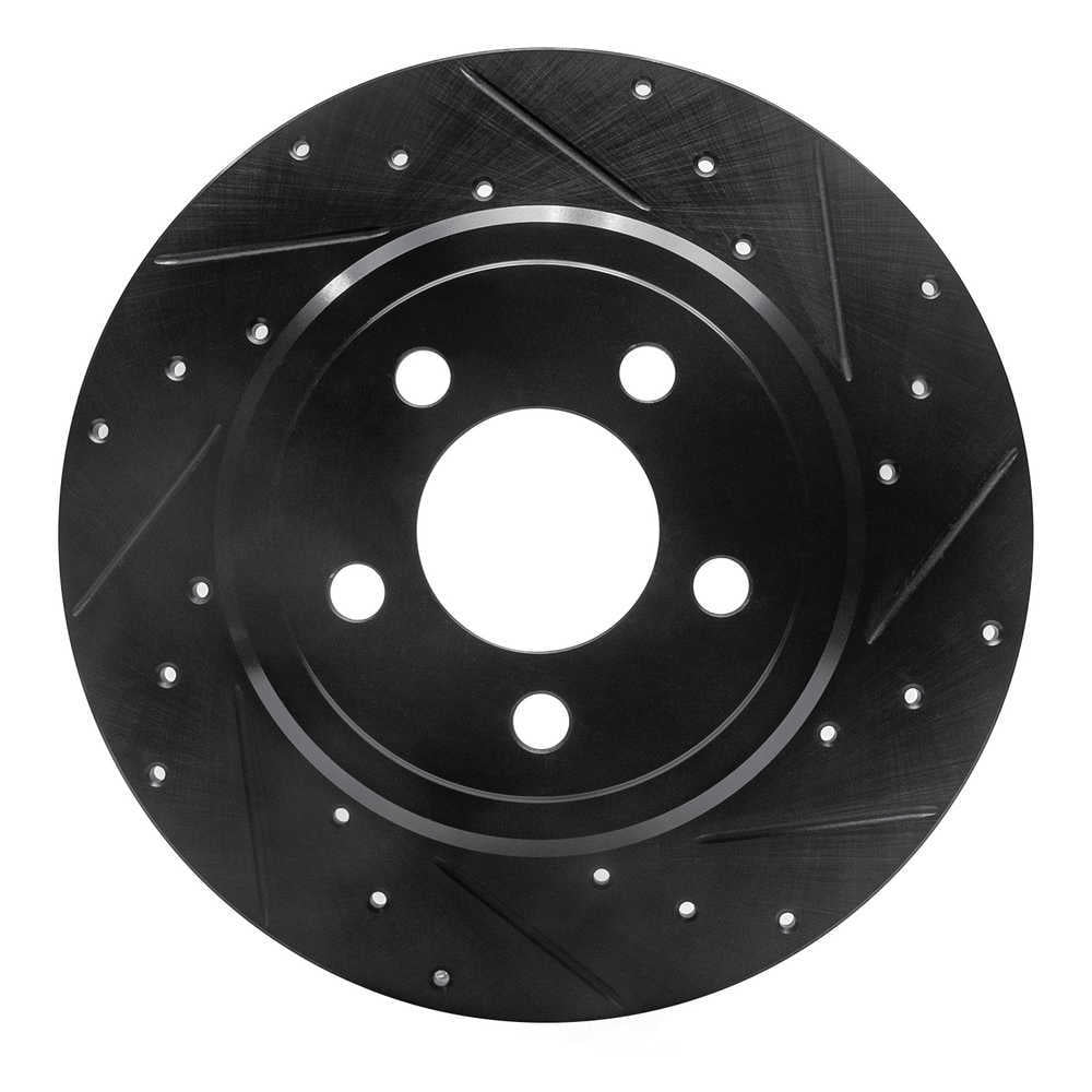 Dynamic Friction Company 633-39016R DFC Brake Rotor - Drilled And Slotted - Black