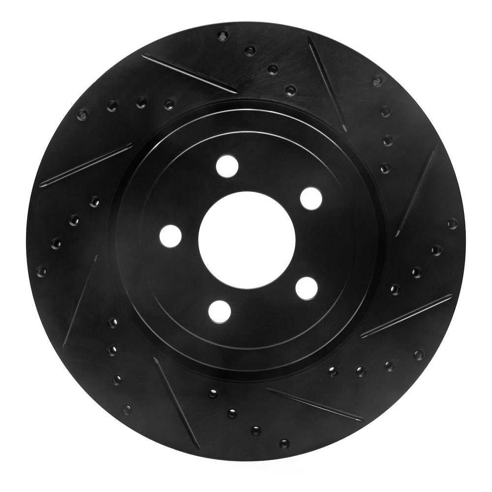 Dynamic Friction Company 633-39017R DFC Brake Rotor - Drilled And Slotted - Black