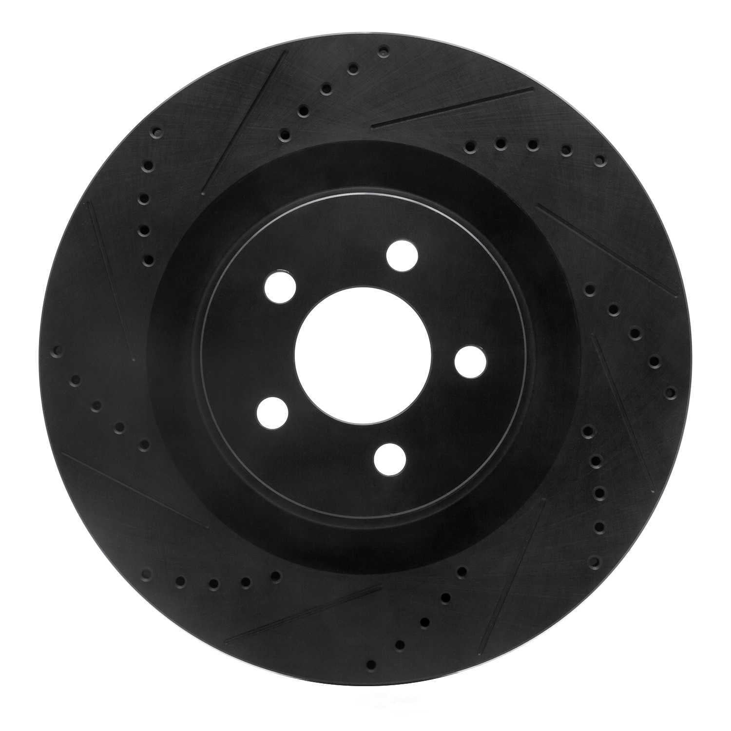 Dynamic Friction Company 633-39019L DFC Brake Rotor - Drilled And Slotted - Black