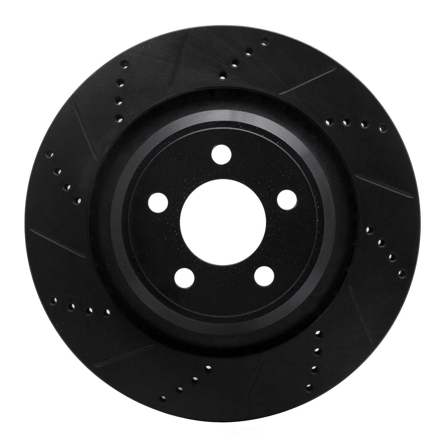 Dynamic Friction Company 633-39020L DFC Brake Rotor - Drilled And Slotted - Black