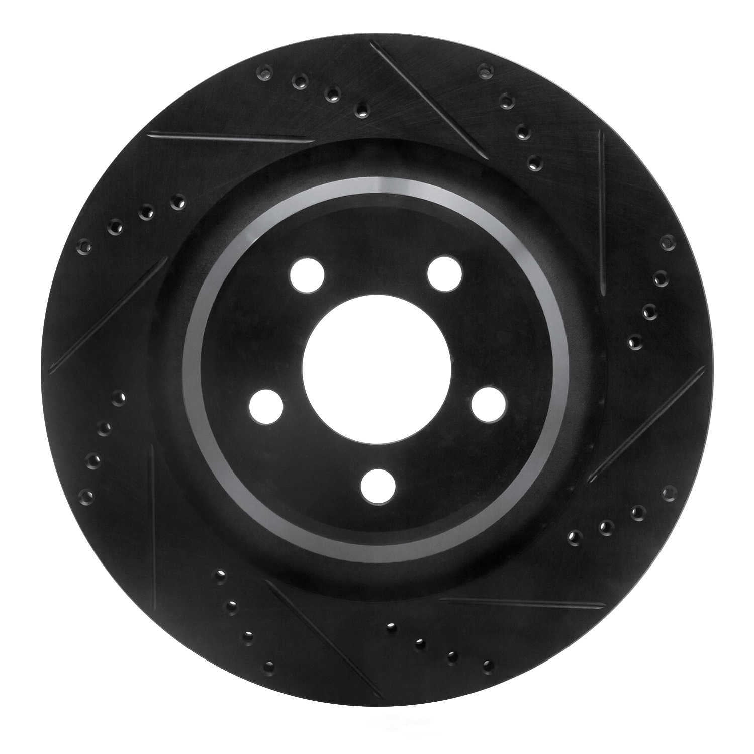 Dynamic Friction Company 633-39020R DFC Brake Rotor - Drilled And Slotted - Black