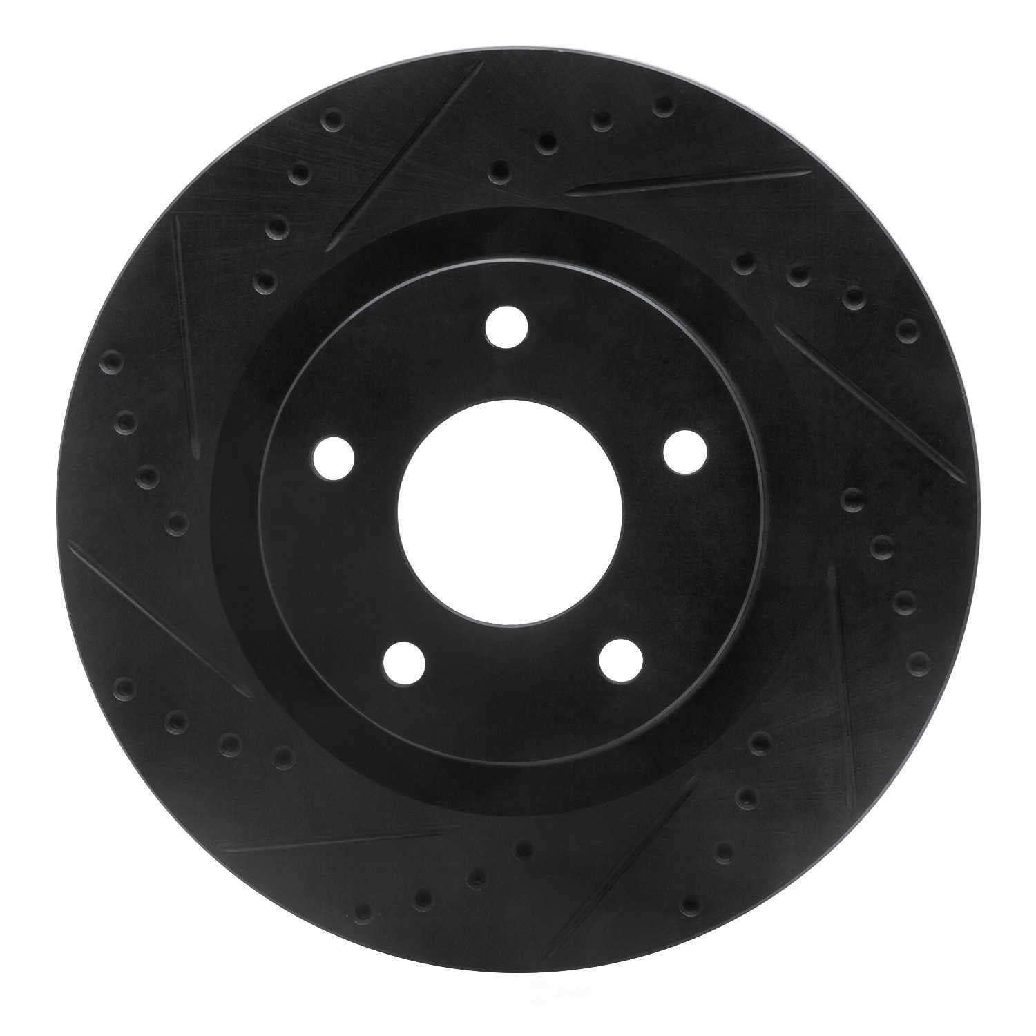 Dynamic Friction Company 633-39023L DFC Brake Rotor - Drilled And Slotted - Black