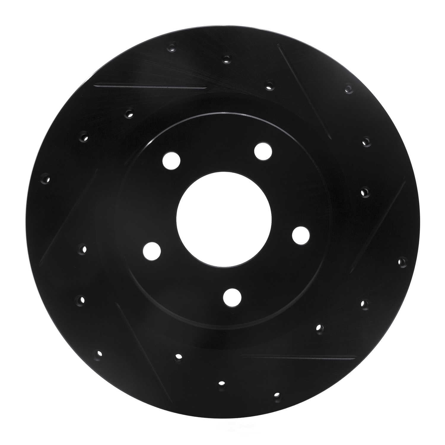 Dynamic Friction Company 633-39023R DFC Brake Rotor - Drilled And Slotted - Black