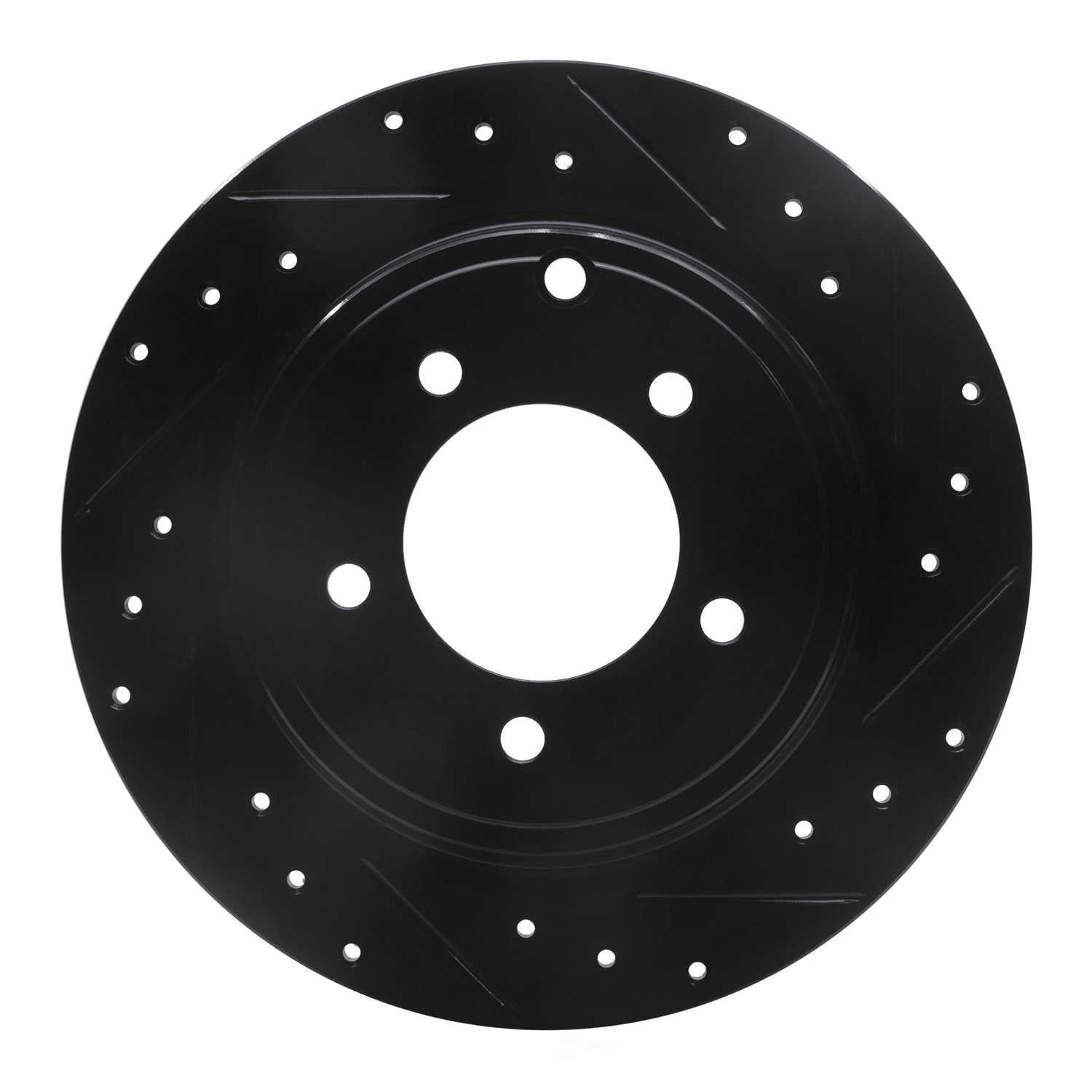 Dynamic Friction Company 633-39024R DFC Brake Rotor - Drilled And Slotted - Black