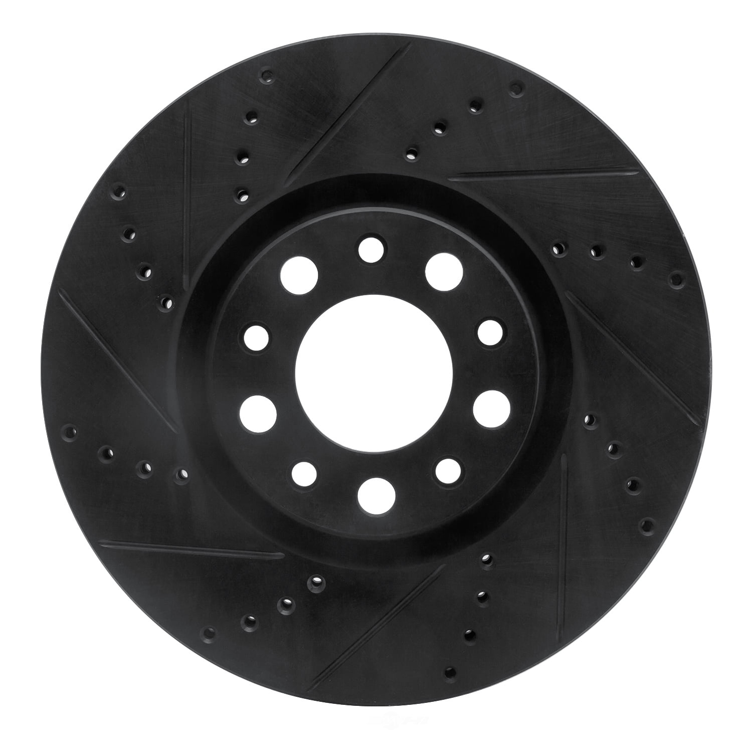 Dynamic Friction Company 633-39025L DFC Brake Rotor - Drilled And Slotted - Black