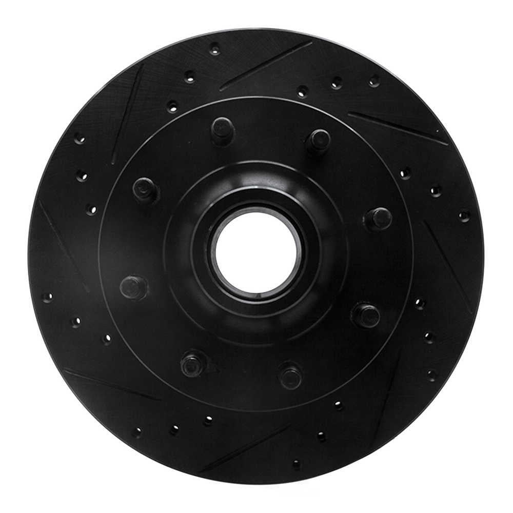 Dynamic Friction Company 633-40078L DFC Brake Rotor - Drilled And Slotted - Black