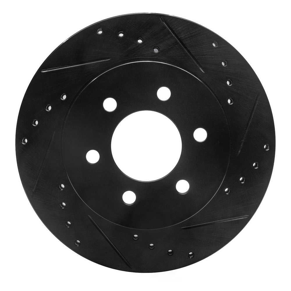 Dynamic Friction Company 633-40084R DFC Brake Rotor - Drilled And Slotted - Black