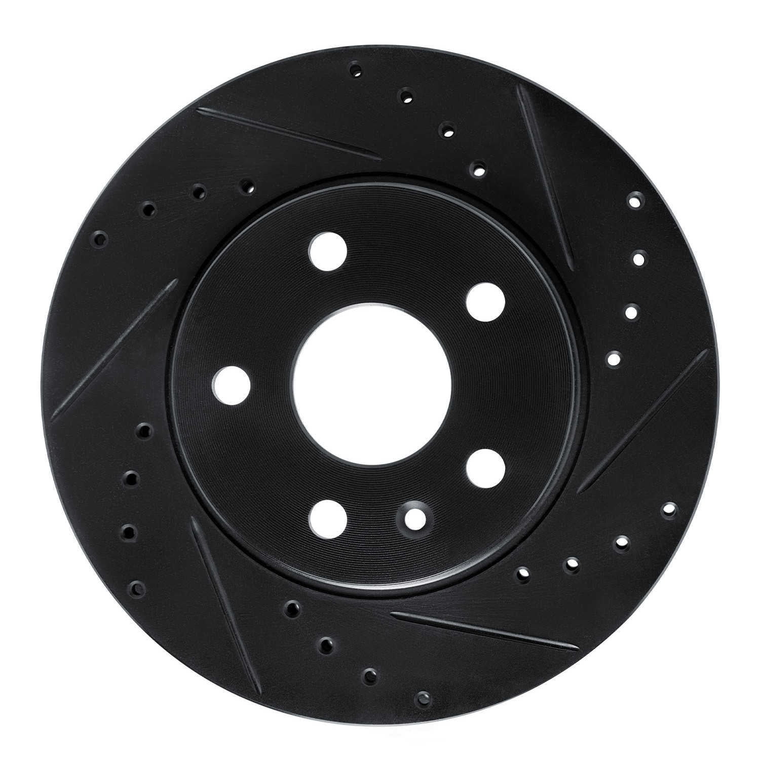 Dynamic Friction Company 633-45014R DFC Brake Rotor - Drilled And Slotted - Black