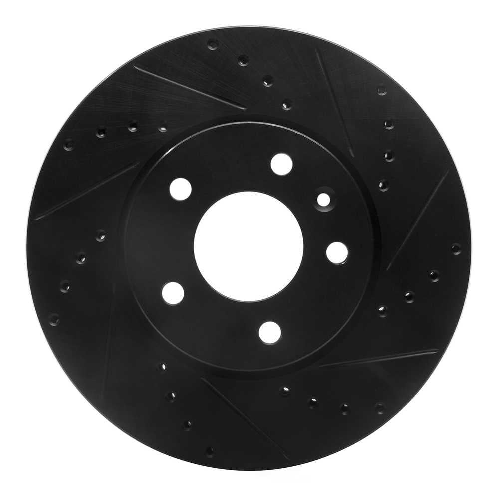 Dynamic Friction Company 633-46033R DFC Brake Rotor - Drilled And Slotted - Black