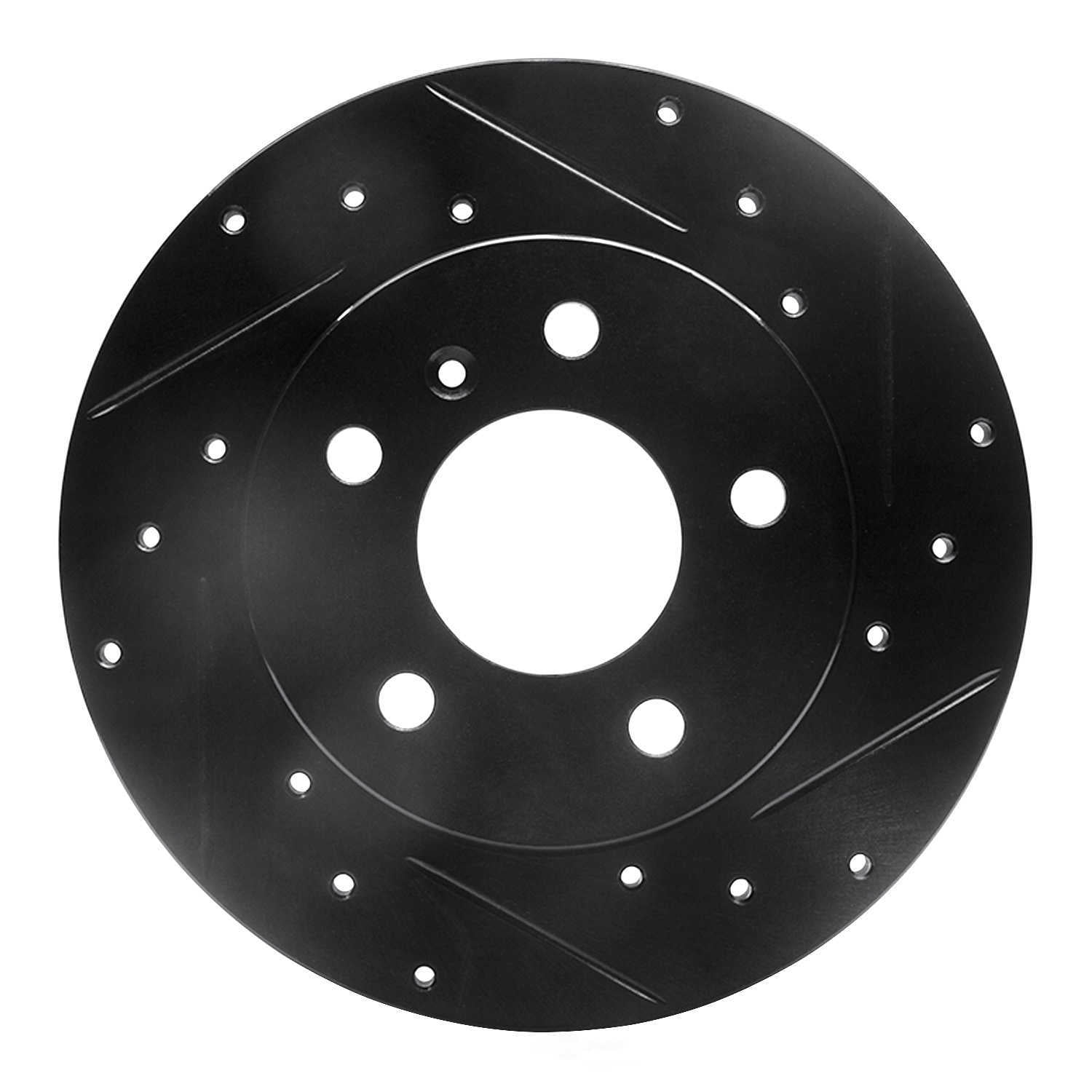 Dynamic Friction Company 633-47042R DFC Brake Rotor - Drilled And Slotted - Black