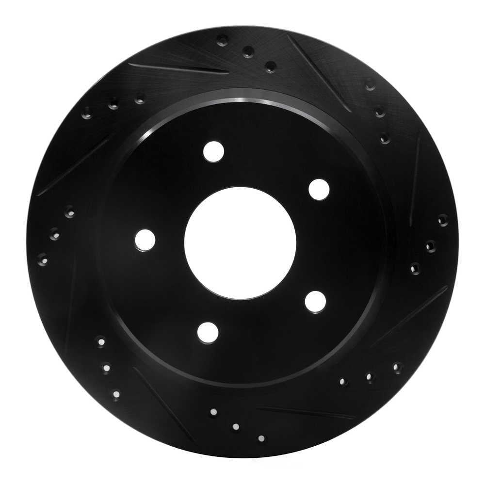 Dynamic Friction Company 633-48035R DFC Brake Rotor - Drilled And Slotted - Black