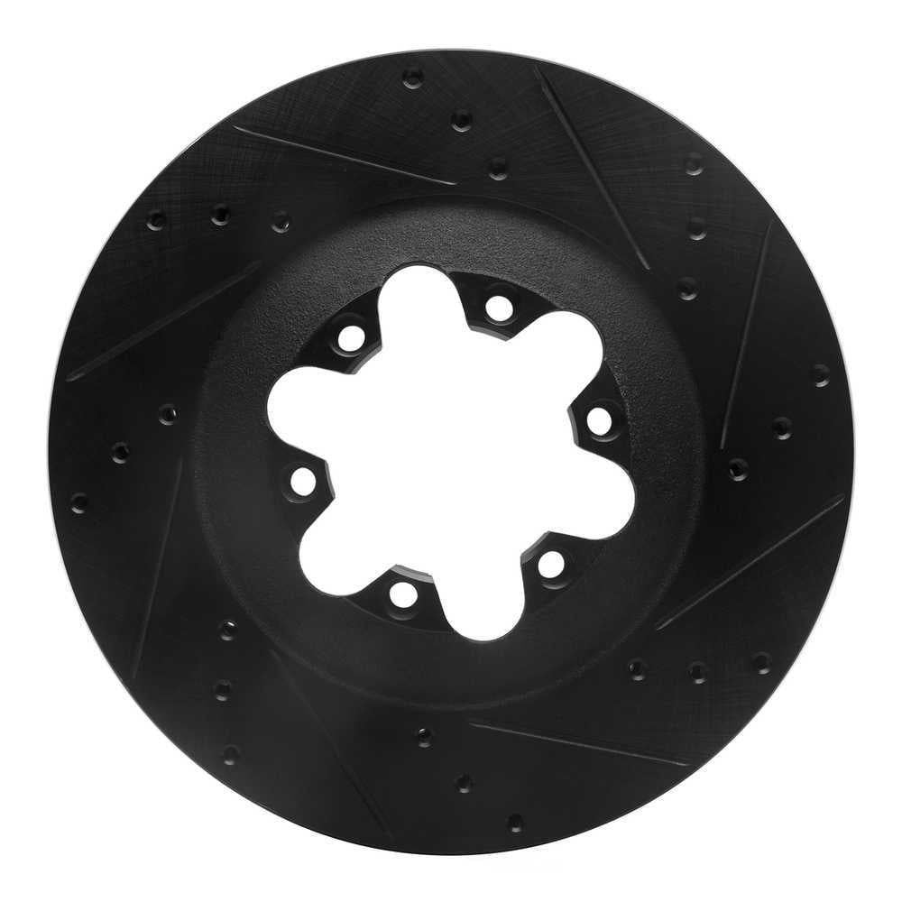 Dynamic Friction Company 633-48057R DFC Brake Rotor - Drilled And Slotted - Black