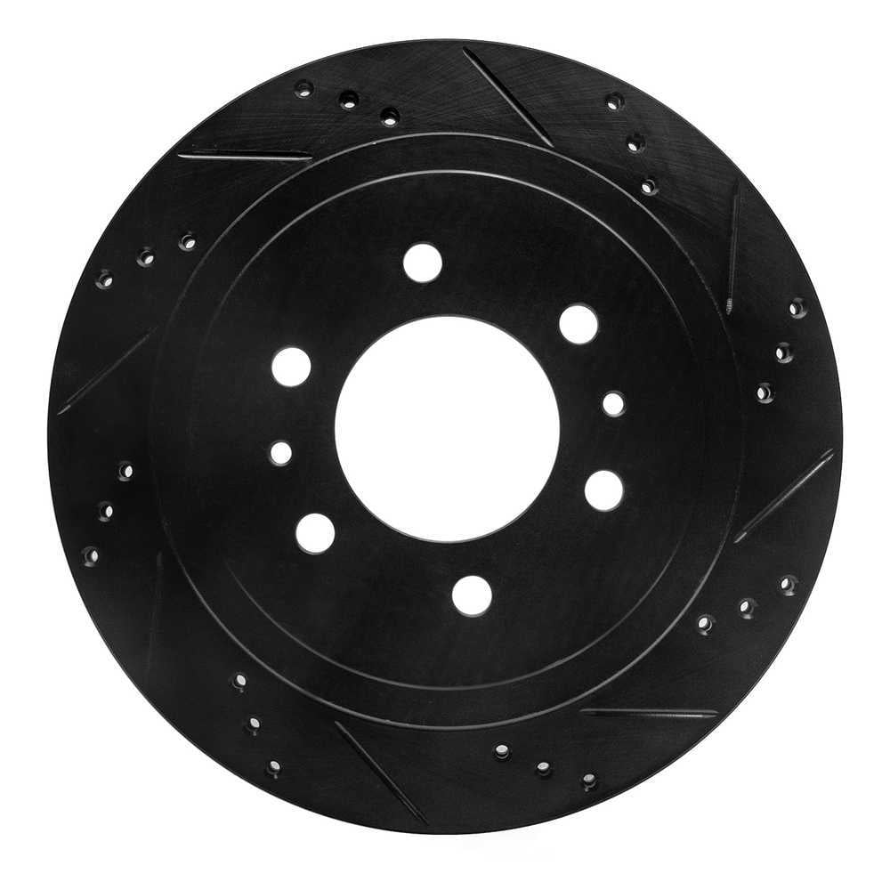 Dynamic Friction Company 633-54188R DFC Brake Rotor - Drilled And Slotted - Black