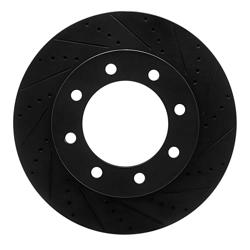 Dynamic Friction Company 633-54223R DFC Brake Rotor - Drilled And Slotted - Black