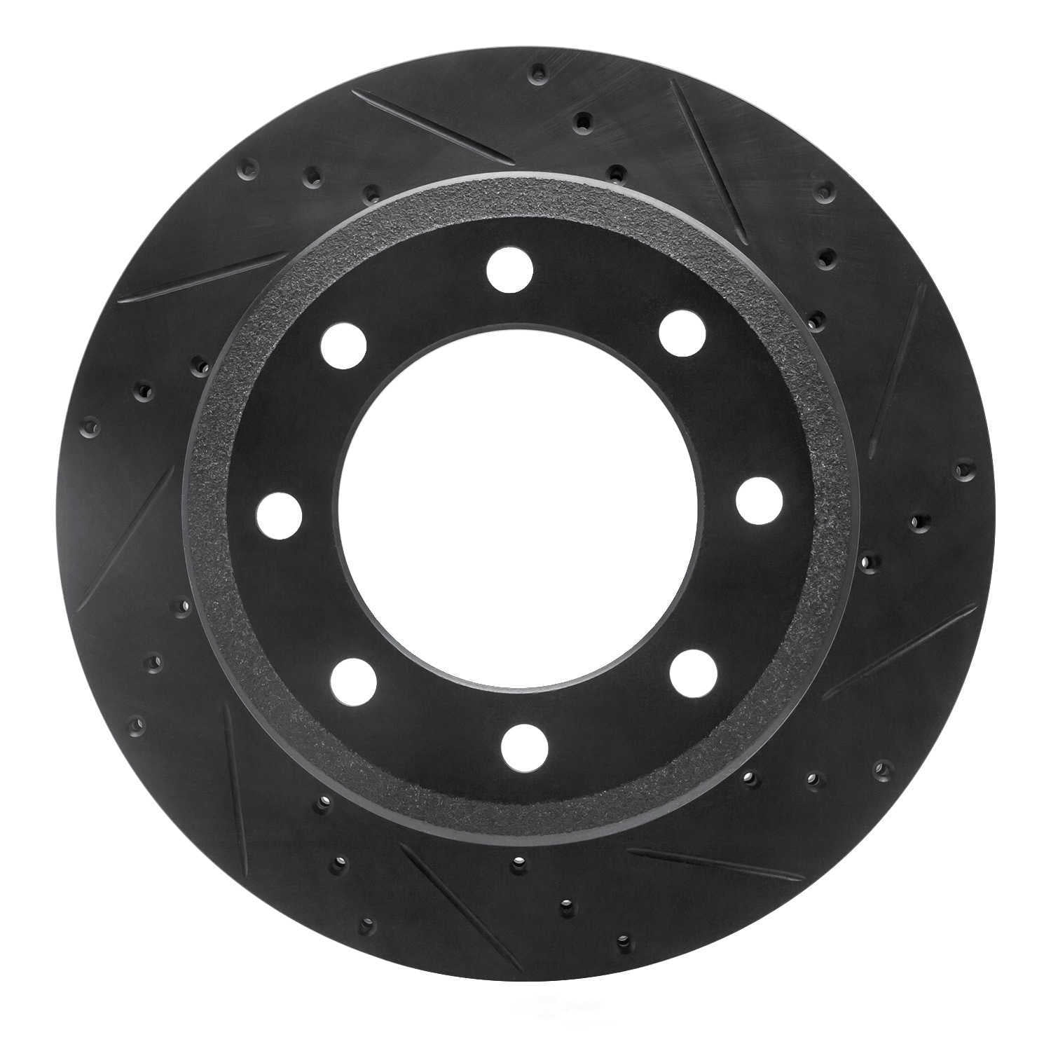 Dynamic Friction Company 633-54227R DFC Brake Rotor - Drilled And Slotted - Black