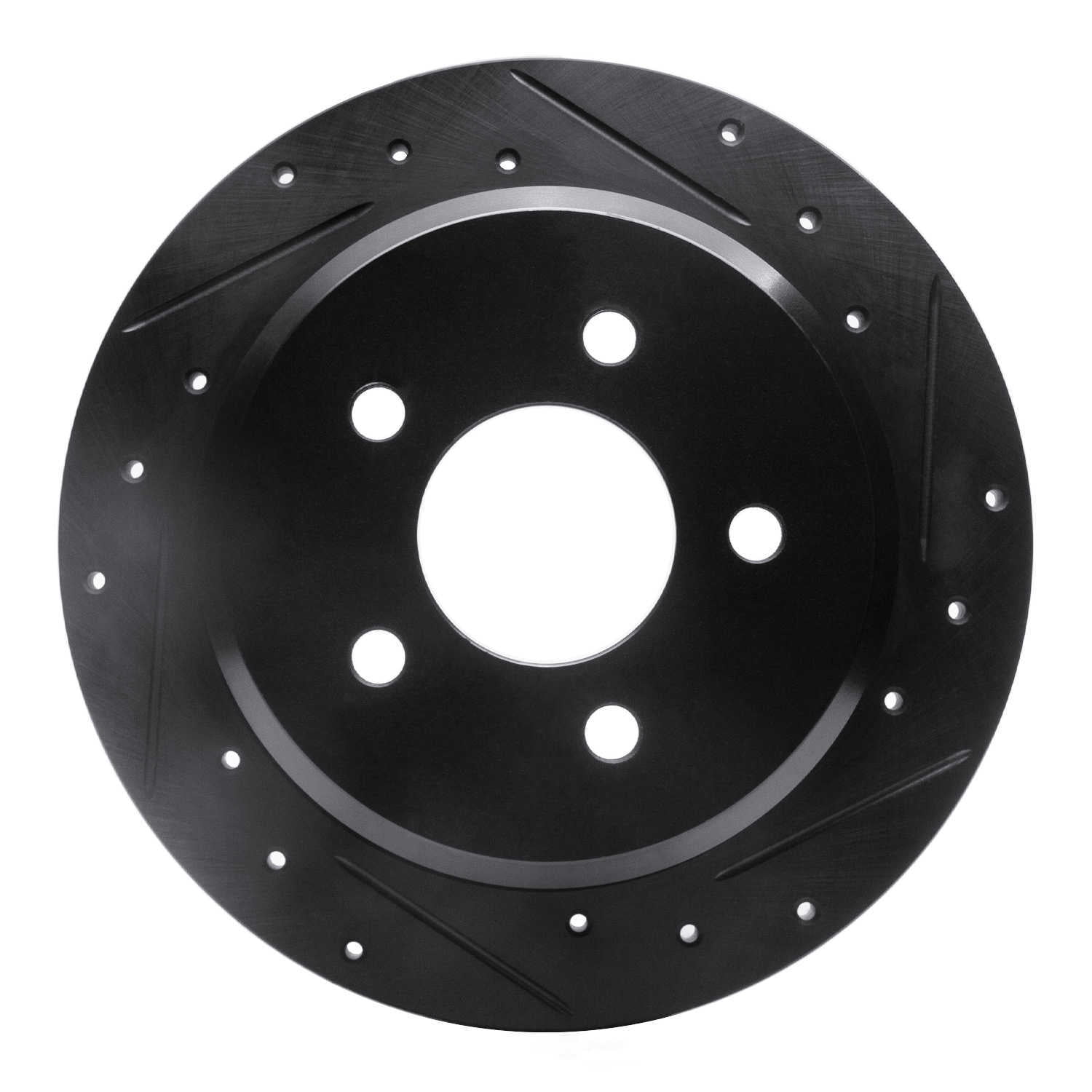 Dynamic Friction Company 633-56015R DFC Brake Rotor - Drilled And Slotted - Black