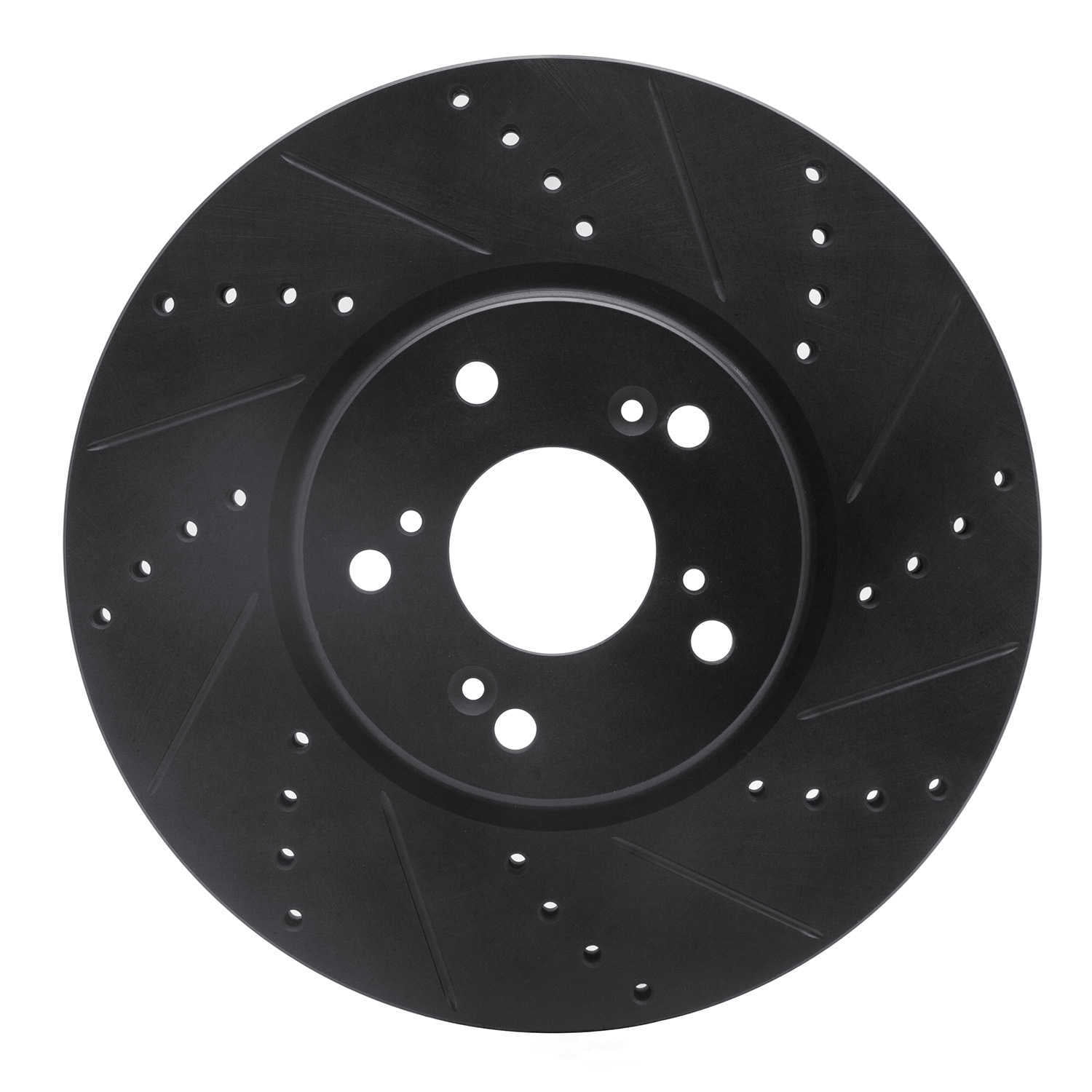 Dynamic Friction Company 633-58020R DFC Brake Rotor - Drilled And Slotted - Black