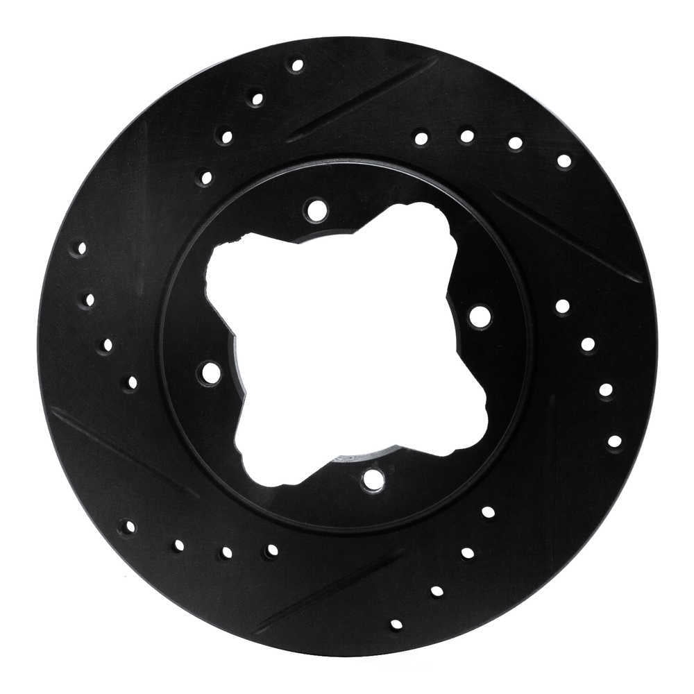Dynamic Friction Company 633-59017L DFC Brake Rotor - Drilled And Slotted - Black