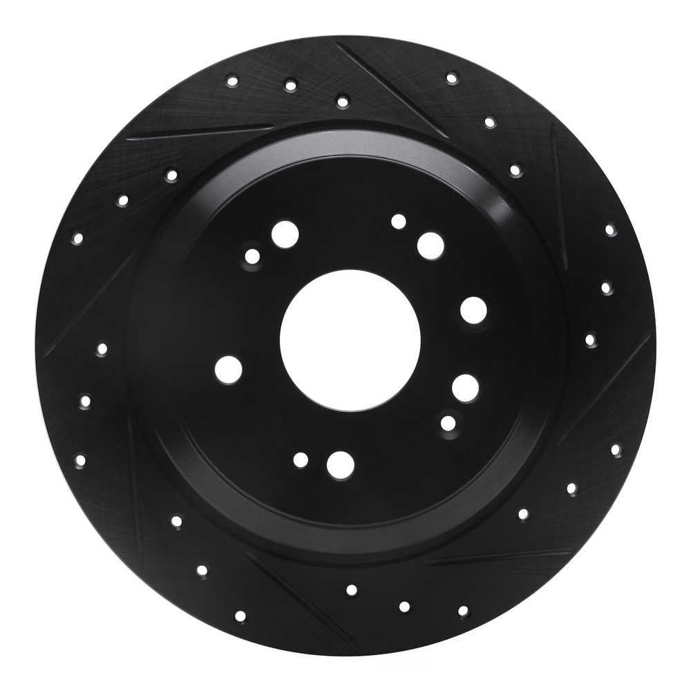 Dynamic Friction Company 633-59033R DFC Brake Rotor - Drilled And Slotted - Black